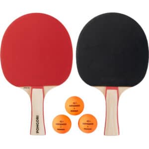 PONGORI Tischtennis-Set Free PPR 130 mit 2 Schlägern und 3 Bällen