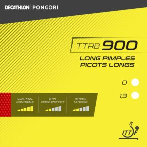 PONGORI Tischtennisbelag TTRB 900 Lange Noppen